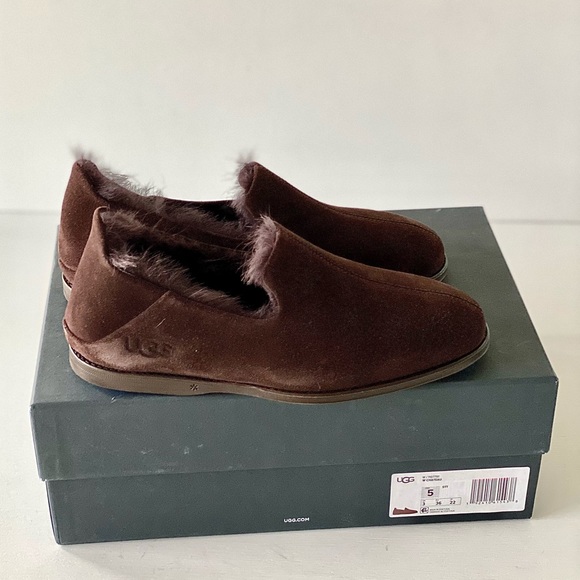 ✨New UGG Chateau Suede Shearling Lined Slippers - Picture 2 of 9